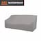 Modern Leisure Garrison Patio Loveseat Cover, Waterproof, 82.5 in. L x 38 in. W x 38.25 in. H, Granite 3008 - alternate 1